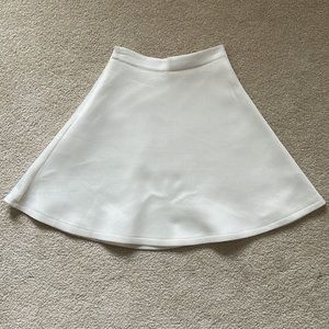 White skater skirt